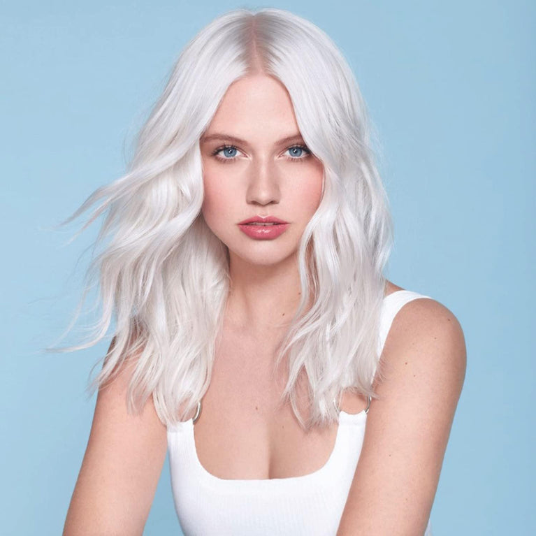 Jerome Russell Bblonde Ice White Post Blonding Toner - Semi Permanent Hair Dye Kit for Pre Lightened & Blonde Hair with Brazil Nut Oil, No Ammonia & Vegan