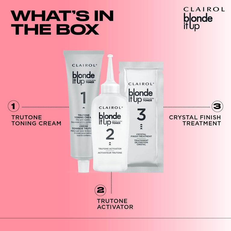 Clairol Luminous Pearl Blonde Crystal Glow Toner & Gloss Treatment