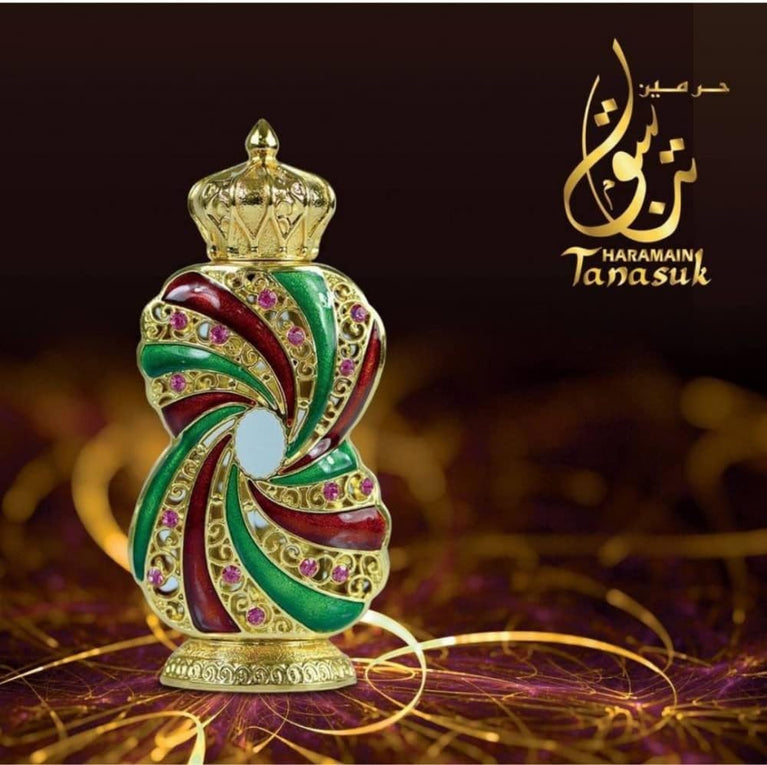 Tanasuk Perfume Oil by Al Haramain - 12ml | Amber Vanilla Fragrance for Women and Men