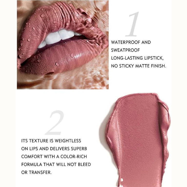 Vibrant Velvet Liquid Lipstick Set, 12 Colors, Waterproof and Long Lasting, Non-Stick, Fade-Resistant, Perfect Makeup Gift for Women - Ideal for Valentine's Day, Mother's Day, Christmas, and Anniversaries