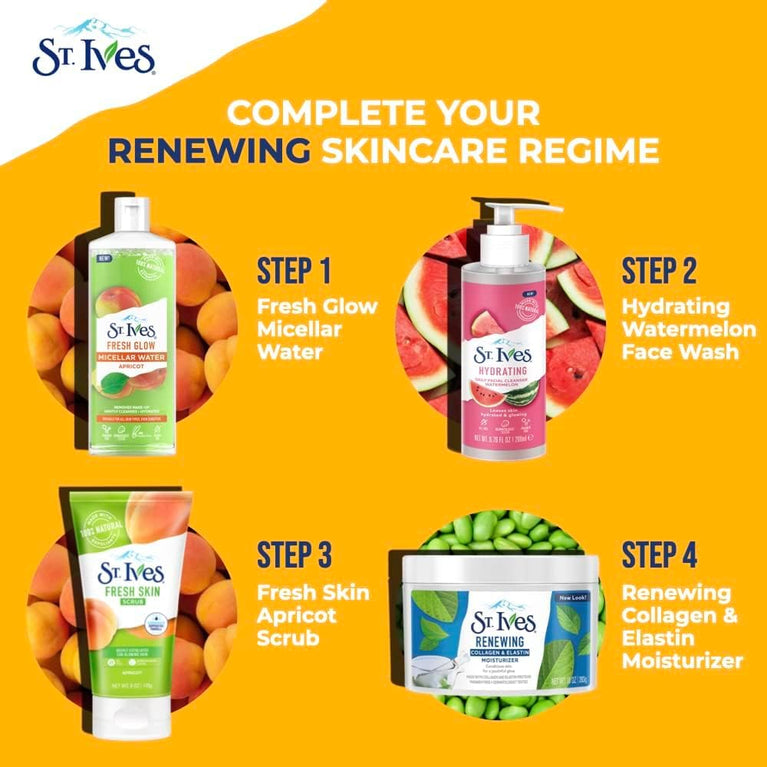 St Ives Youthful Radiance Skin Moisturizer with Collagen & Elastin - Dermatologist Tested, 10 oz Jar