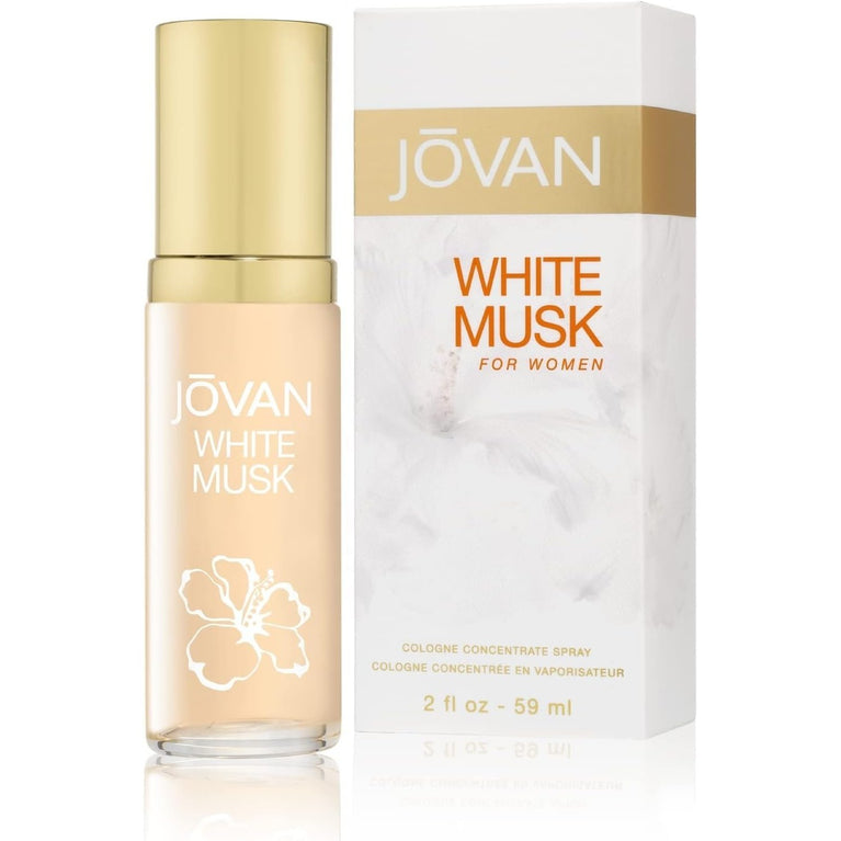 Jovan White Musk Eau De Cologne Spray for Women, 59 ml