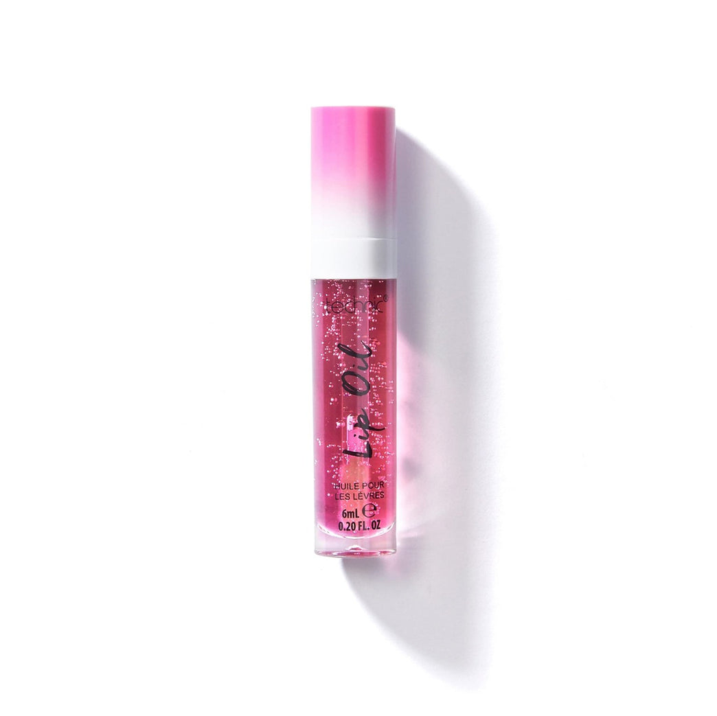 Technic Cherry Flavoured Lip Oil - Non-Sticky, Hydrating, and Glossy Finish for Plump and Smooth Lips