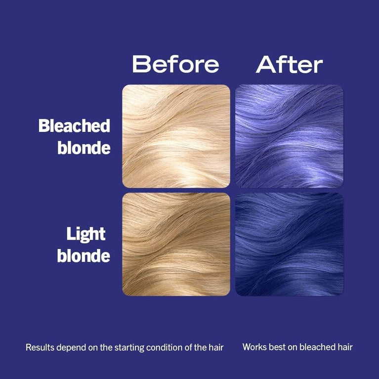 Blue Mercury U67 Metallic Blue Hair Dye with Shine-Boosting Coconut Oil