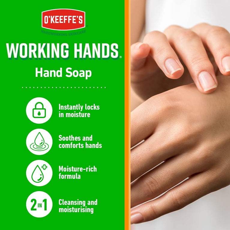 O'Keeffe's Orange Scented Moisturizing Hand Soap - 2-in-1 Cleansing & Hydrating Formula