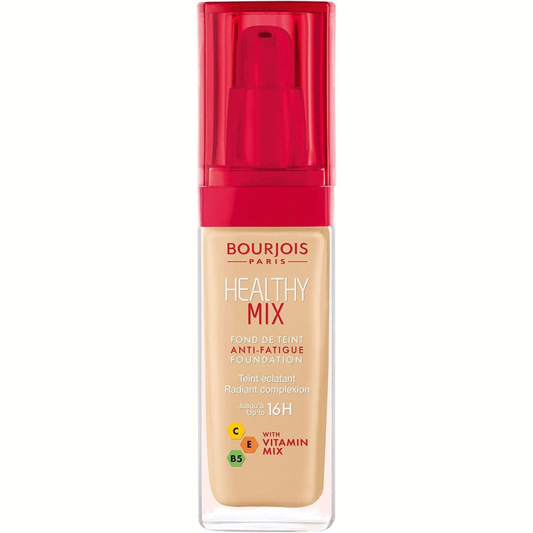 Bourjois Radiant Finish Anti-Aging Liquid Foundation with Hydrating Properties - 52 Vanilla, 30ml