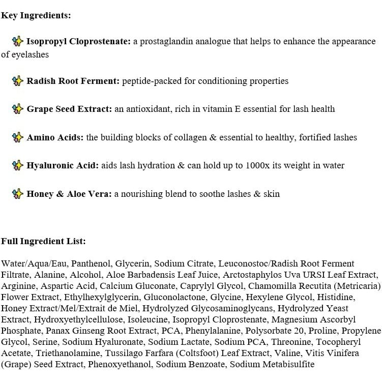 Grande Cosmetics Advanced Eyelash Growth Serum - Cruelty-Free, Promotes Thicker and Fuller Lashes in 4-6 Weeks