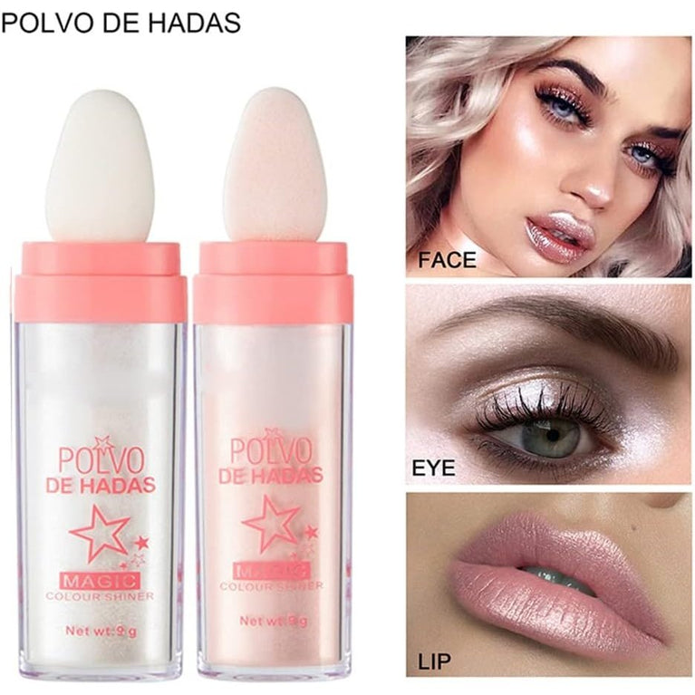 Fairy Dust Shimmer Stick - Versatile Glow Highlighter for Eyes, Face, and Body