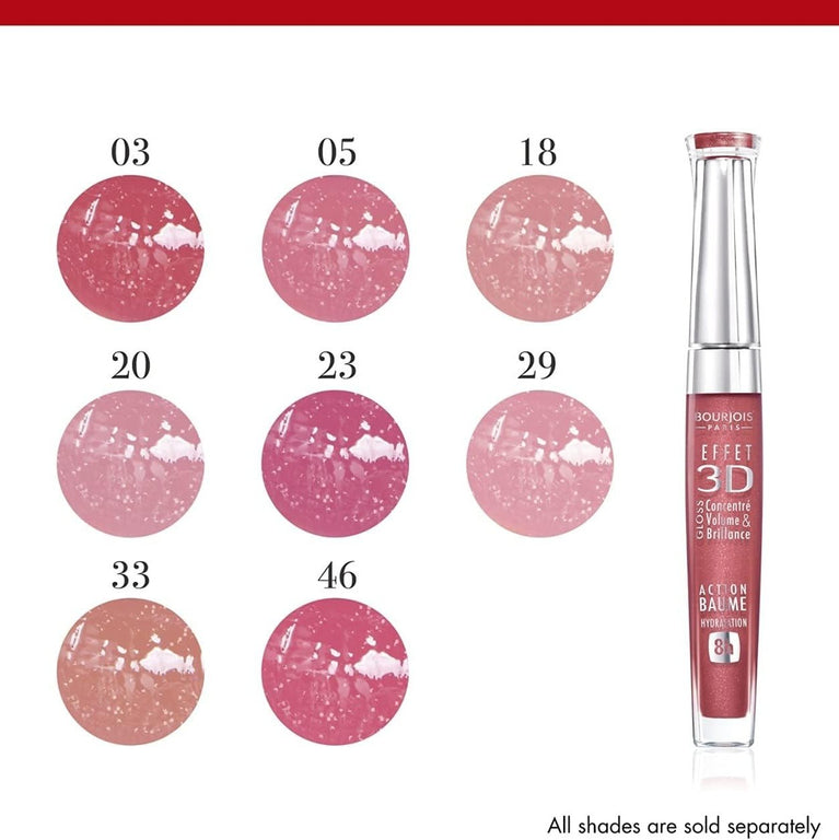 Bourjois 3D Effect Plumping Lip Gloss with Hydrating Formula