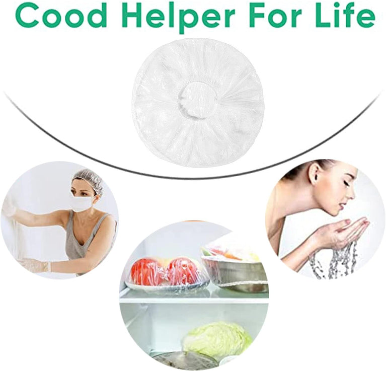 100 Pack BNFGD Disposable Shower Caps for Home, Hotel, and Travel
