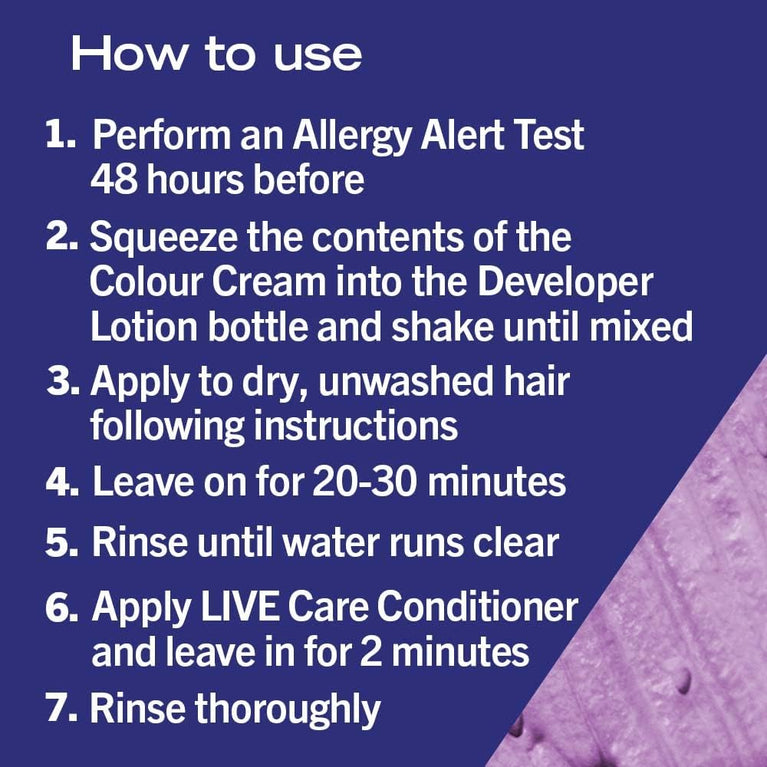 Schwarzkopf LIVE Mystic Violet Hair Dye with Vibrancy Serum