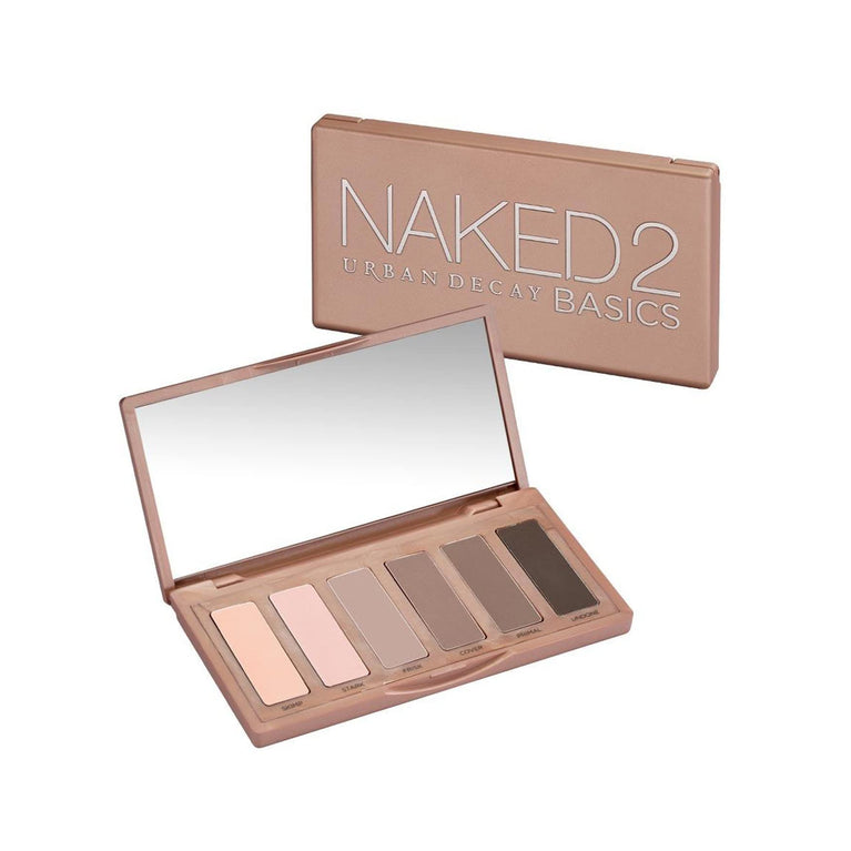 Urban Decay Naked Basics 2 Compact Eyeshadow Palette, 6 Matte Nude Shades for Versatile Looks, Travel-Friendly Size, 7.8g