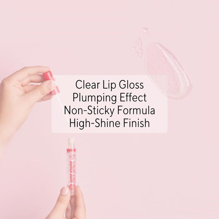 W7 Cosmetics 2-in-1 Lip Plumping Gloss & Nourishing Oil Duo - High-Shine, Non-Sticky Formula, Ideal for Everyday Wear & Glam Looks