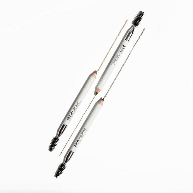 Wet 'n' Wild Brow-Sessive Medium Brown Eyebrow Pencil, Dual-Functional with Spoolie Brush, for Natural, Buildable Eyebrow Definition