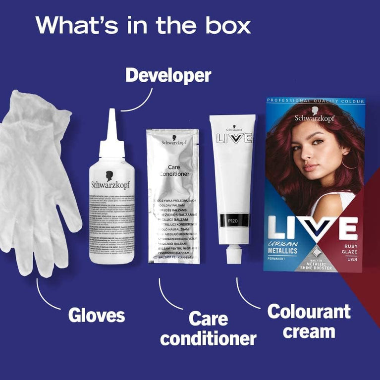 Urban Metallics Ruby Glaze Hair Dye with Coconut Oil