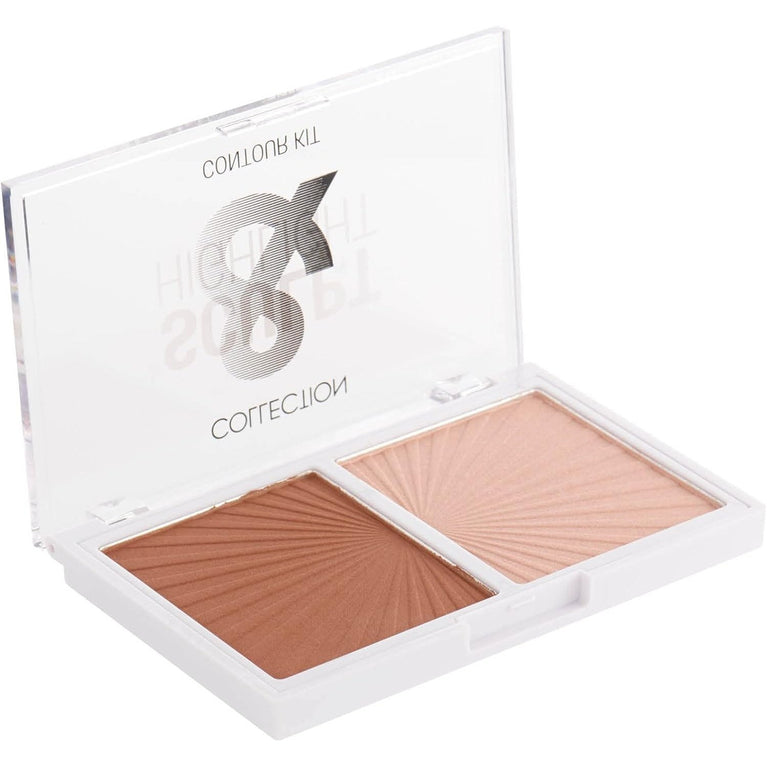 Travel-Friendly Contour, Sculpt, and Highlight Powder Kit, 10g with Radiant Finish