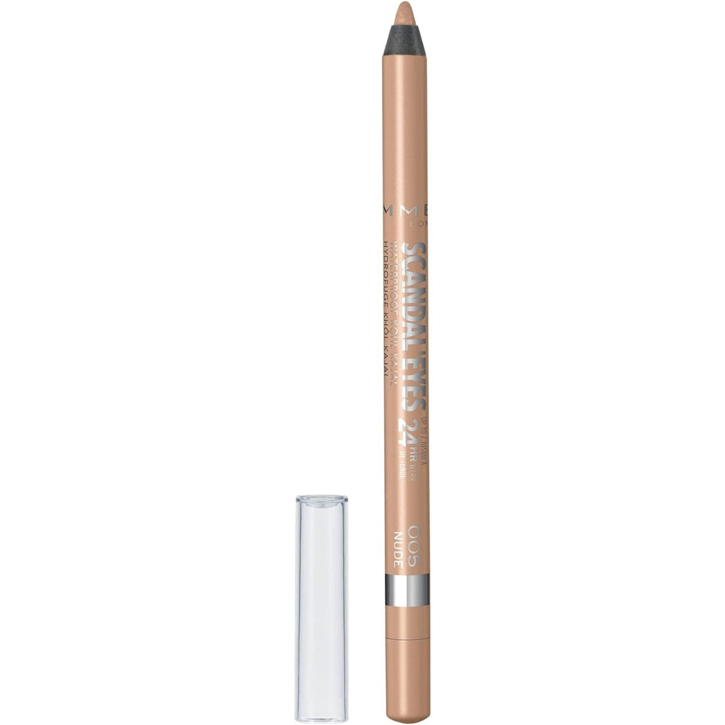 Rimmel London High-Intensity Waterproof Kajal, 5 Nude, Sweat Resistant and Smudge-Free, 1.2g