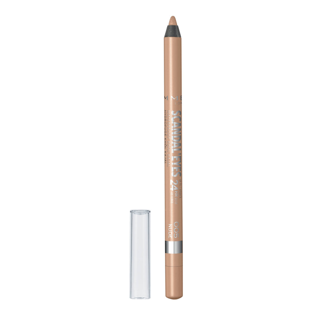 Rimmel London High-Intensity Waterproof Kajal, 5 Nude, Sweat Resistant and Smudge-Free, 1.2g