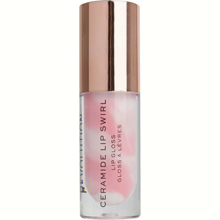 Makeup Revolution, Hydrating Ceramide Lip Gloss, Pure Gloss Clear, High Shine Tint, 4.5ml