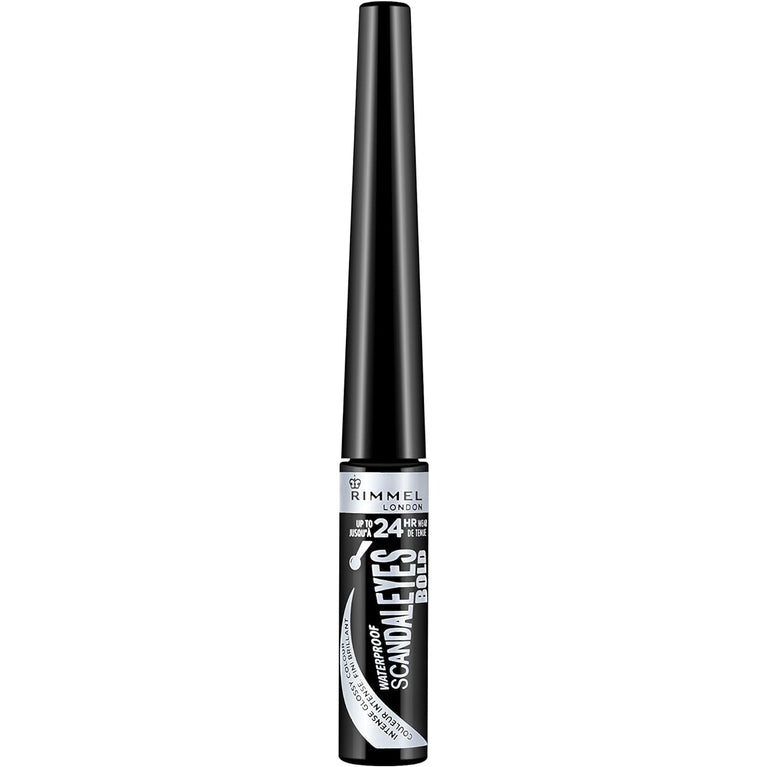 Rimmel London Scandaleyes Waterproof Intense Black Eyeliner with 24 Hour Wear