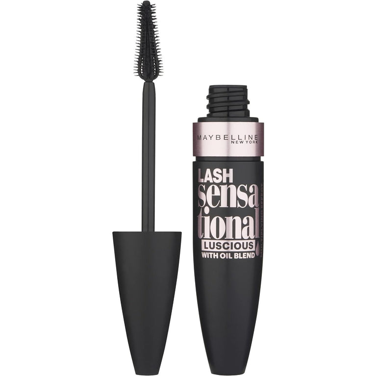 Maybelline New York Lash Sensational Extra-Black Volume Mascara with Curved Brush, Very Black