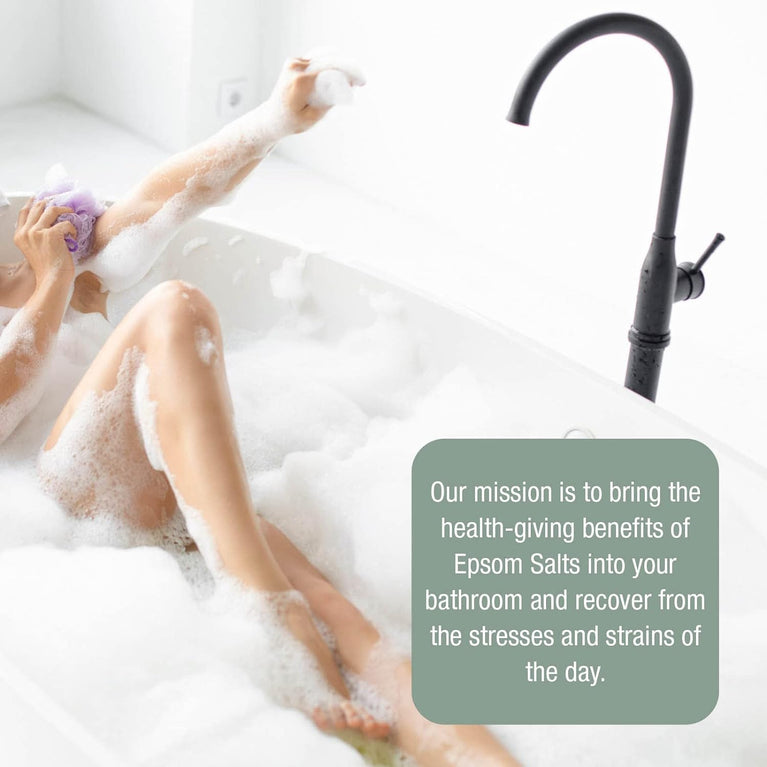 Eucalyptus & Ginger Epsom Bath Salts for Muscle Relief - Vegan & Cruelty-Free, 2kg