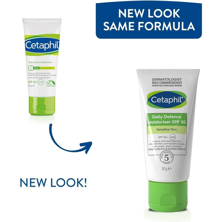Cetaphil 2-in-1 Nourishing Face Moisturiser with Glycerin, Vitamin E, and SPF 50+