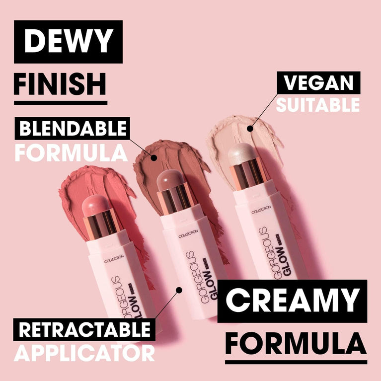 Collection Cosmetics Radiant Contour Glow Stick, Vegan Friendly, Easy Blending, 4g