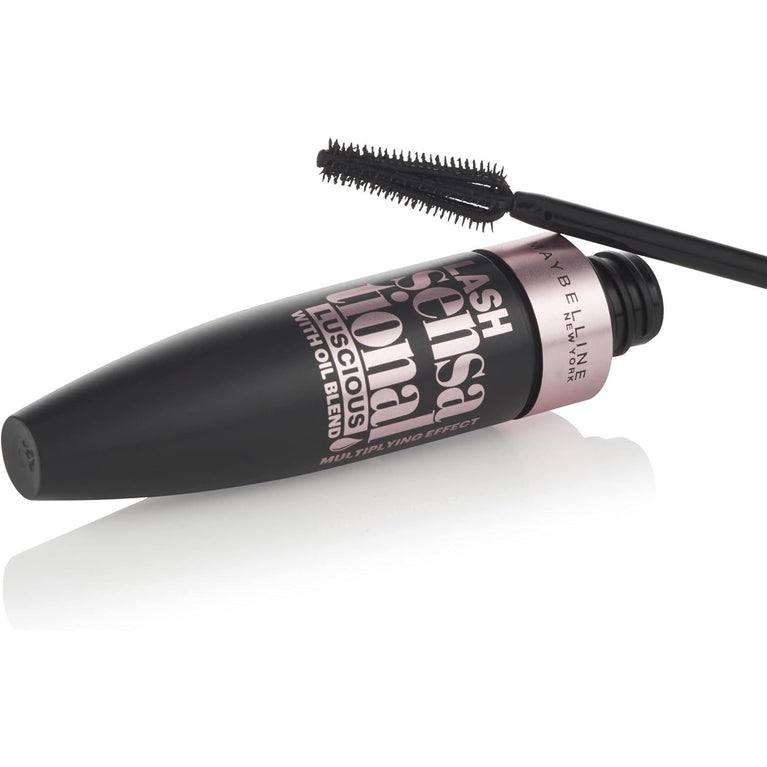 Maybelline New York Lash Sensational Extra-Black Volume Mascara with Curved Brush, Very Black
