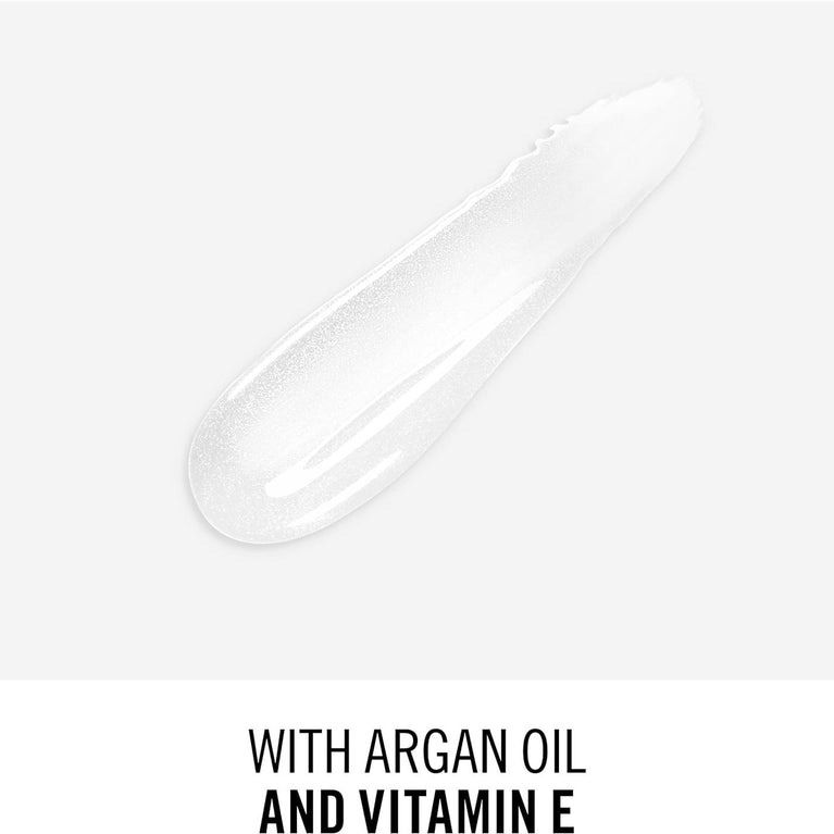 Rimmel London Argan Oil Enriched Lip Gloss, Long-Lasting Crystal Clear, 6.5 ml