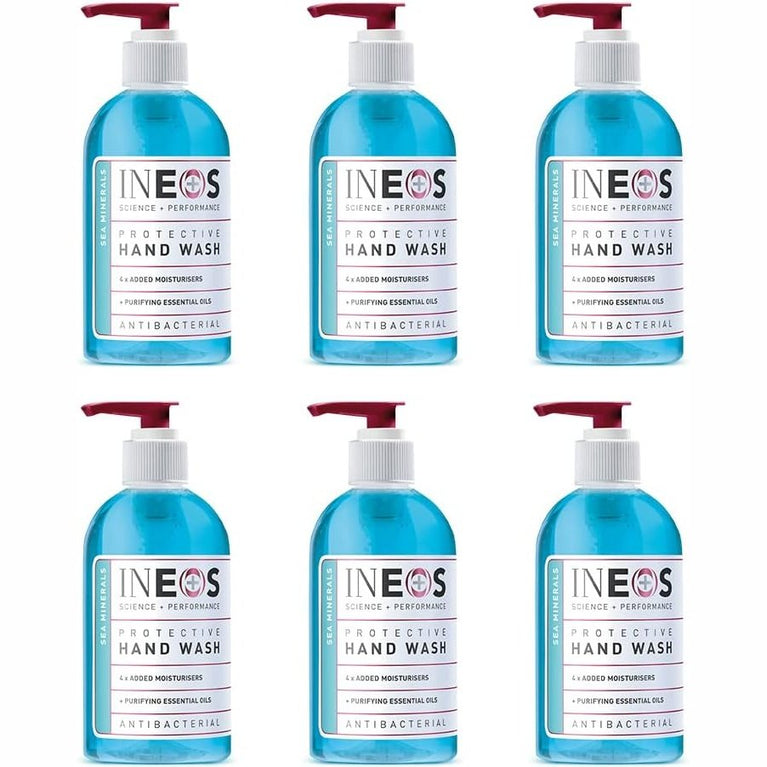 Moisturising Liquid Hand Soap with Sea Minerals - Pack of 6 x 250ml Bottles