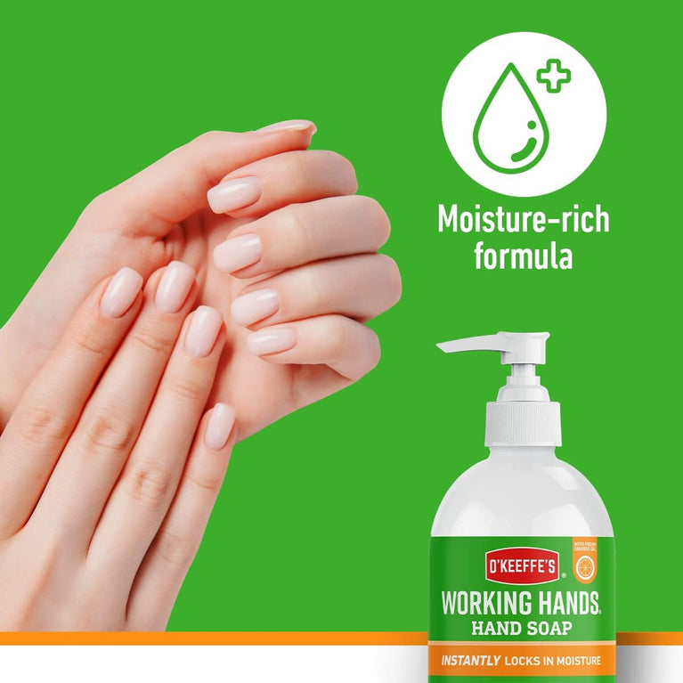 O'Keeffe's Orange Scented Moisturizing Hand Soap - 2-in-1 Cleansing & Hydrating Formula