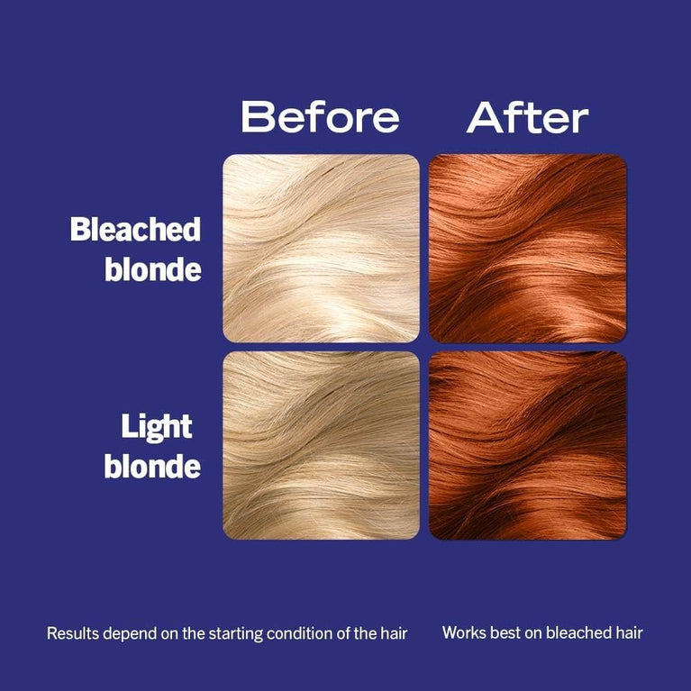 Schwarzkopf LIVE Intense Color, Long Lasting Orange Copper Hair Dye with Vibrancy Serum, Mango Twist