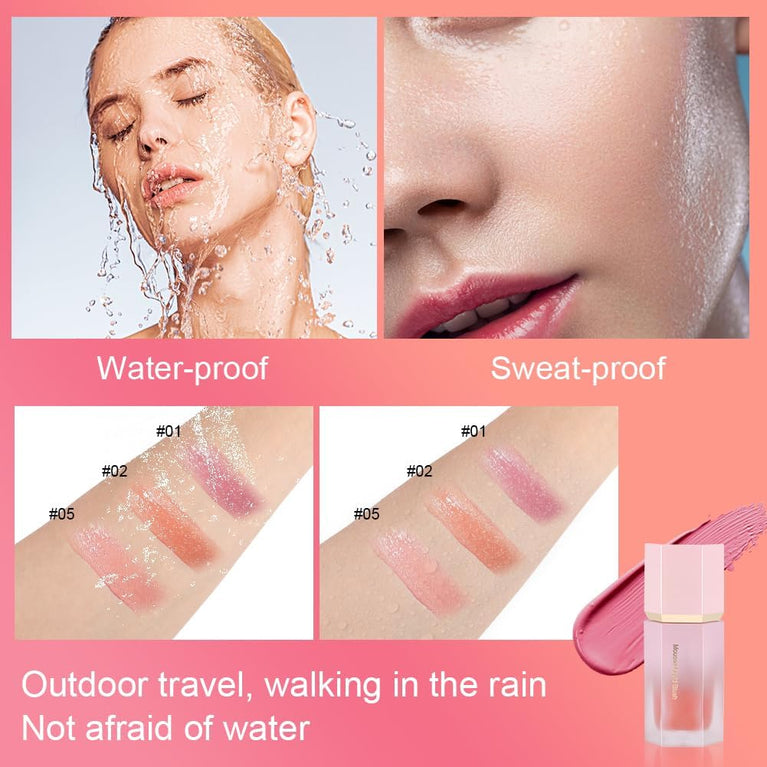 LOPHE Multi-Use Liquid Blush with Subtle Glitter Finish