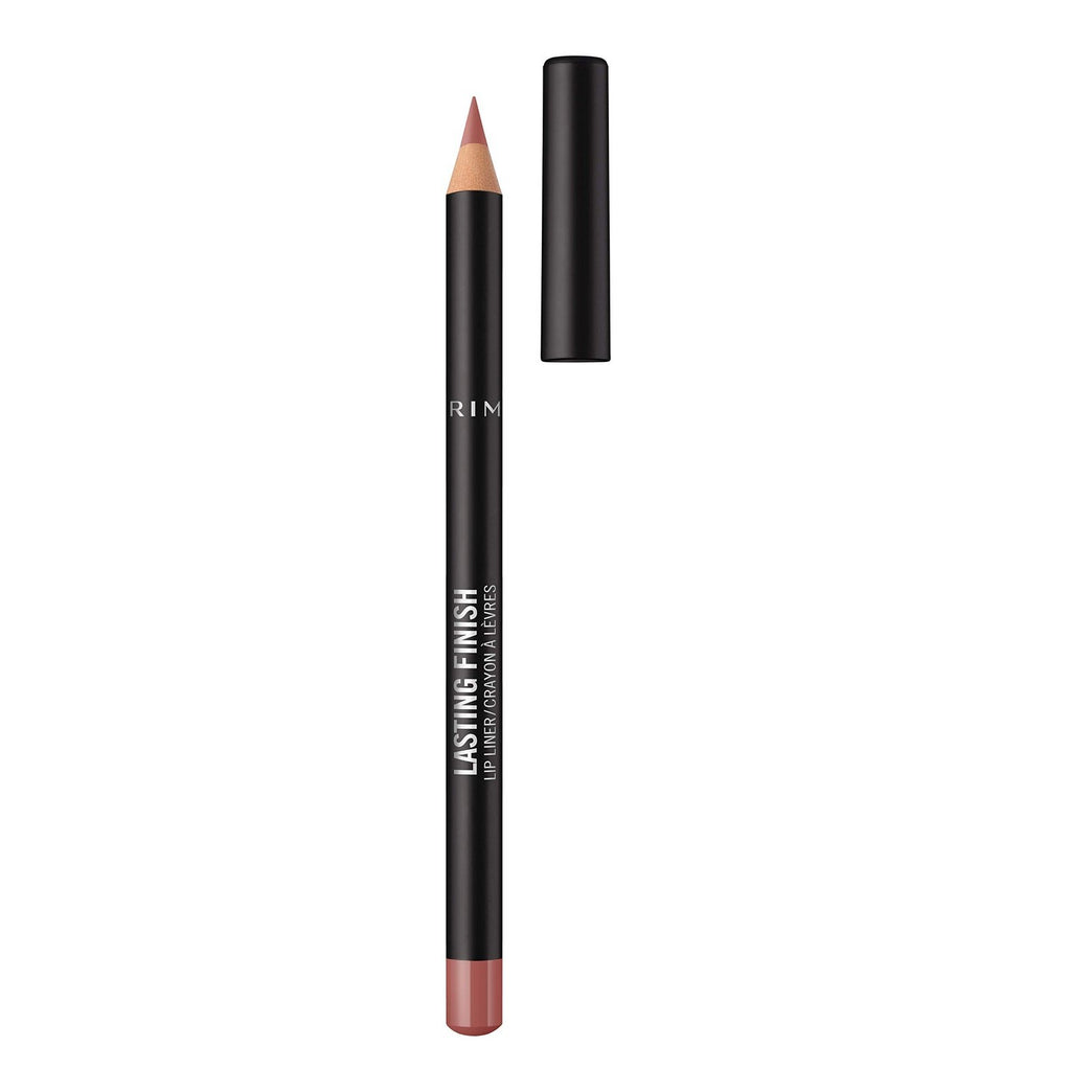 Rimmel 8-Hour Wear Lip Liner in 90s Nude Shade, 4g - Creamy & Smooth with Vibrant Colour
