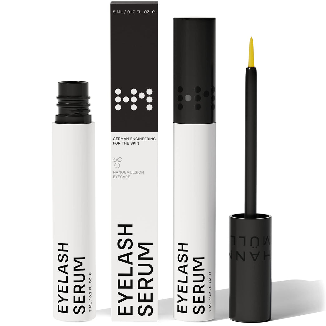 Hanna Müller's Premium Eyelash Growth Serum: Boosted with Bioactive Peptides, Tetraoyl™ Technology, and Hydrolysed HA - Superior Conditioning, Enhanced Volume, and Optimum Keratin Synthesis