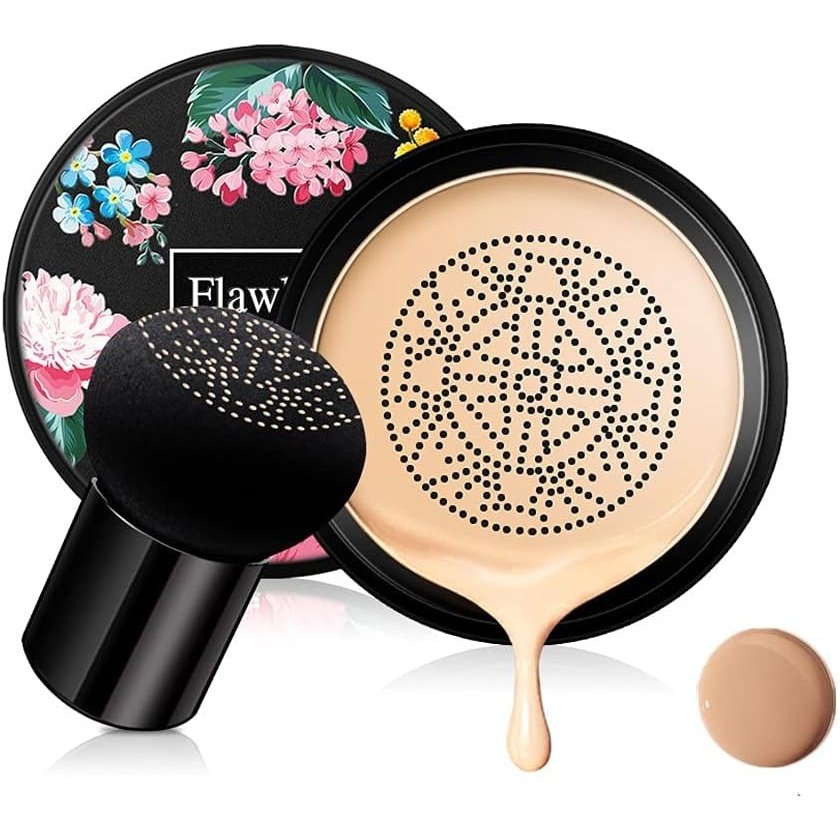 Mushroom Head Air Cushion Hydrating CC Cream - Long-Lasting Foundation with Anti-Aging Concealer