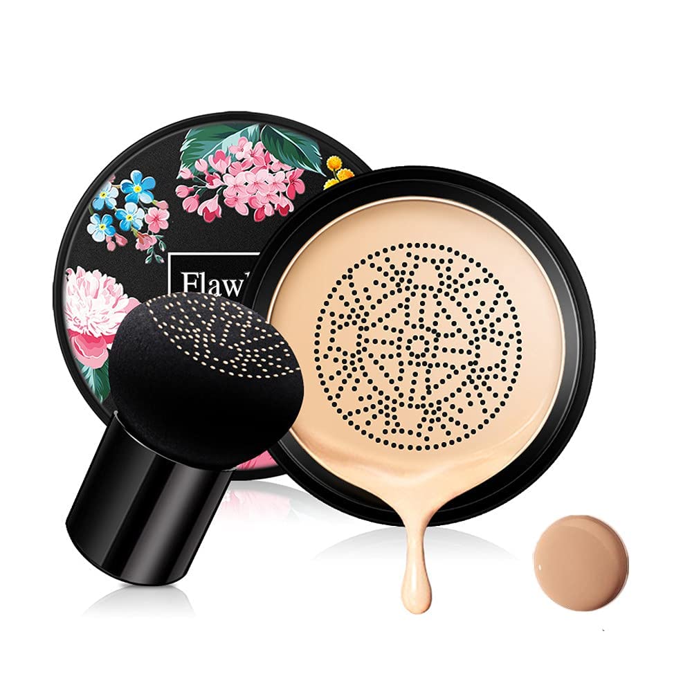 Mushroom Head Air Cushion Hydrating CC Cream - Long-Lasting Foundation with Anti-Aging Concealer
