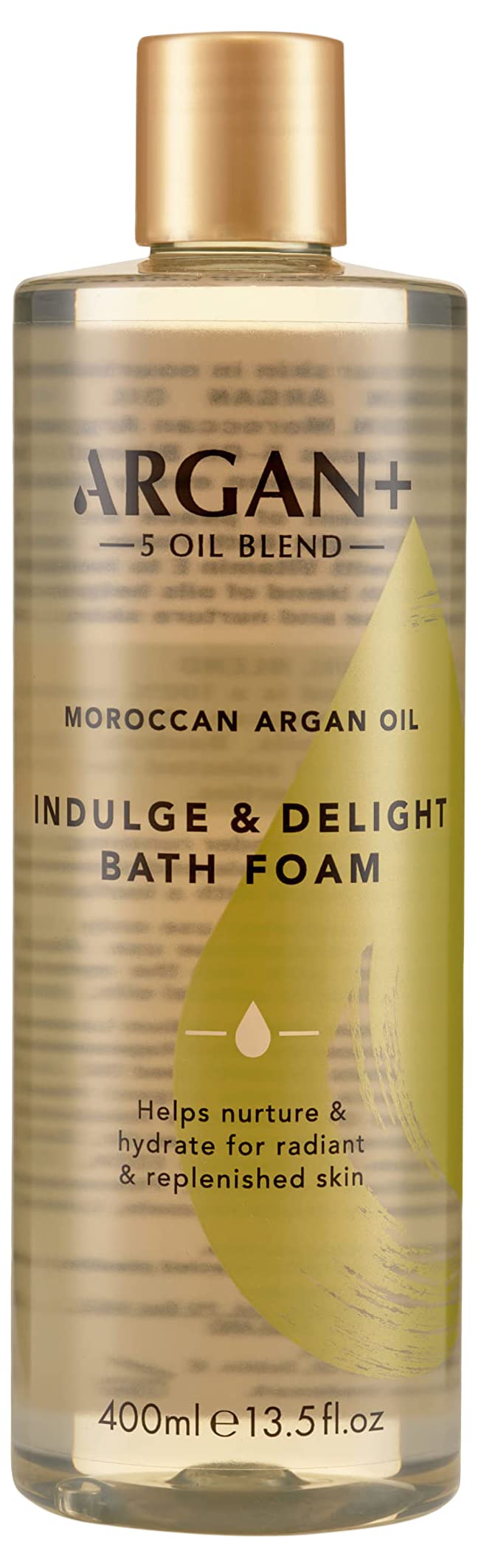 Argan+ Indulge & Delight Moroccan Argan Oil Bubble Bath, 400ml