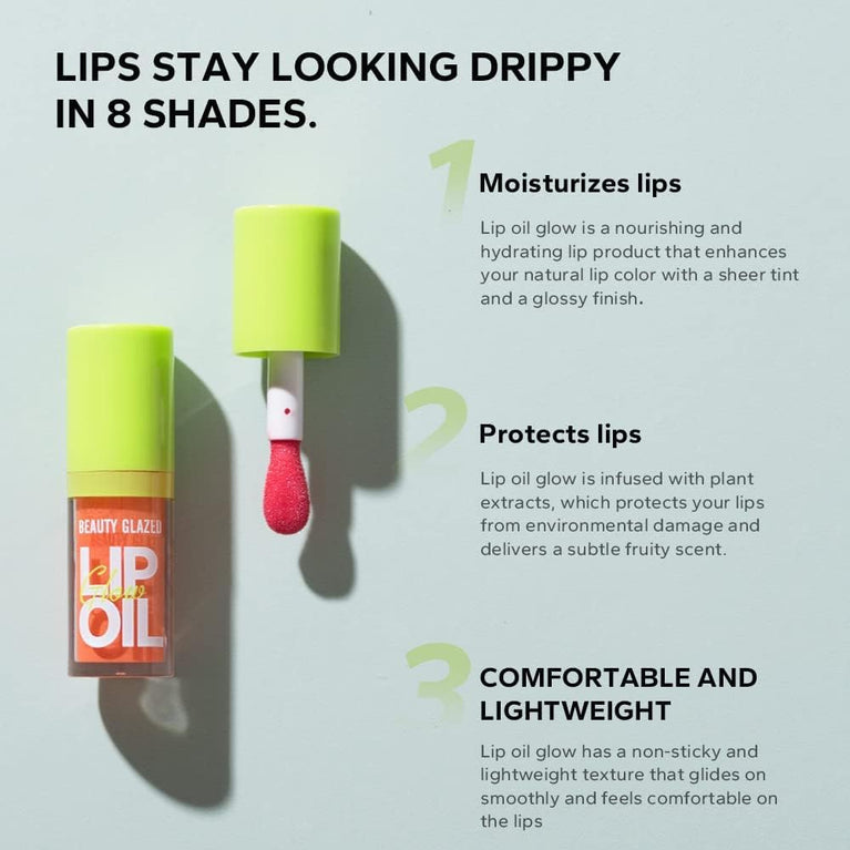 Long-Lasting Moisturizing Jelly Lip Gloss Oil with Large Brush Head in Fashionable Pink Shade (#102)