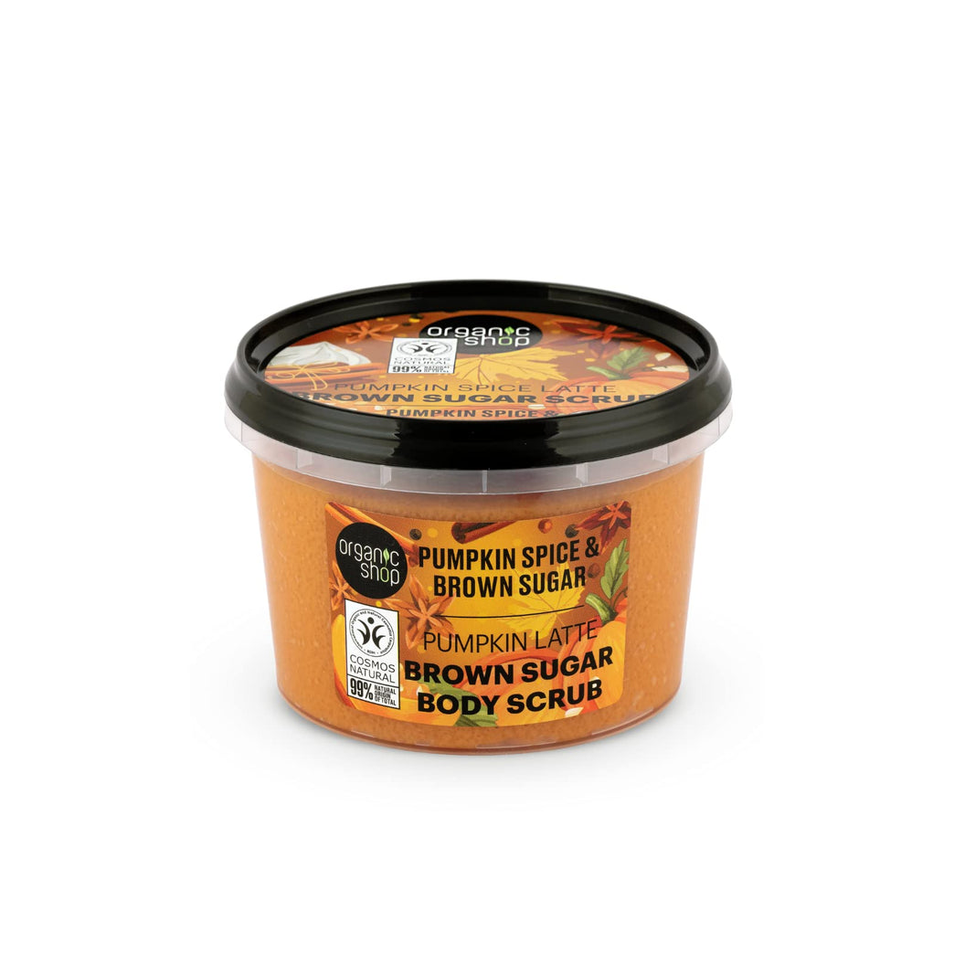 Organic Shop Pumpkin Spice Latte Body Scrub with Brown Sugar - 250ml