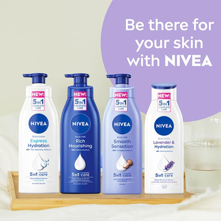 NIVEA Lavender Body Lotion: Deep Moisture and Relaxing Lavender Scent