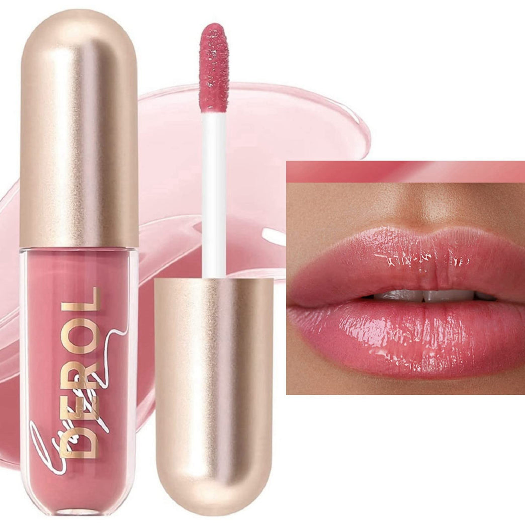 Versatile Lip Care Kit: Tinted Lip Balm, Luscious Lip Plumper Gloss, Stain Tint, Long-lasting Waterproof Lipstick and Ginger Lip Enhancer (#02)