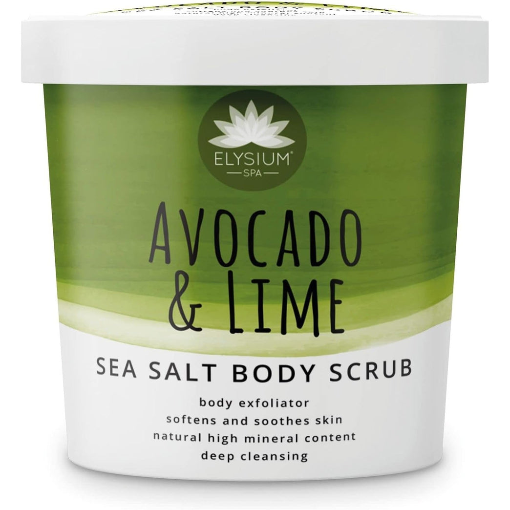 Exfoliating Sea Salt Body Scrub with Avocado & Lime