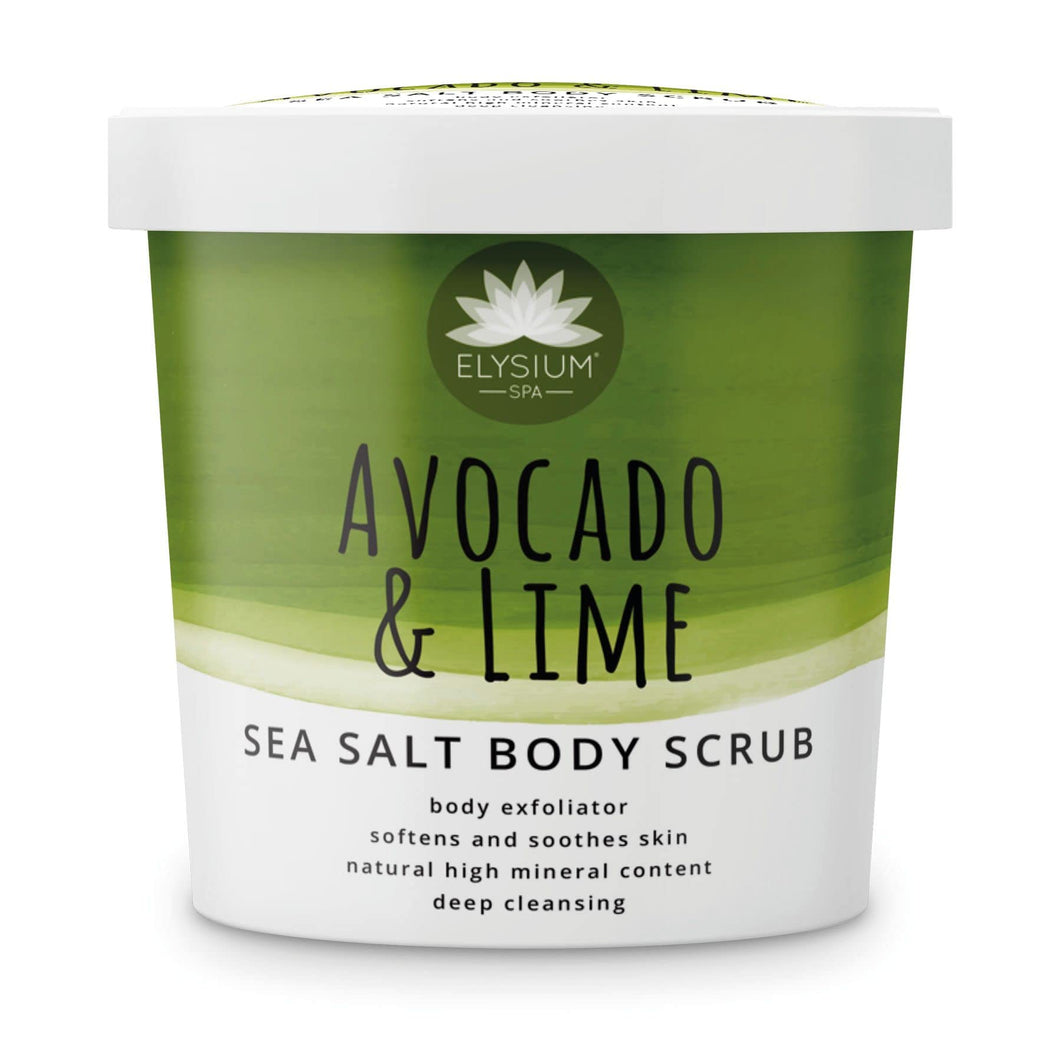 Exfoliating Sea Salt Body Scrub with Avocado & Lime