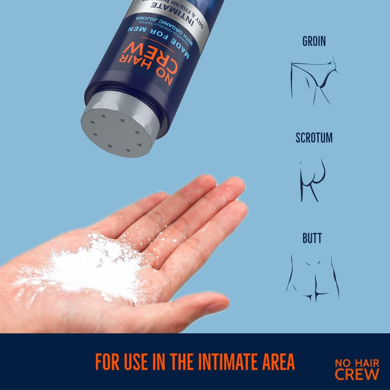 NO HAIR CREW Intimate Dry & Fresh Powder for Men - 100g