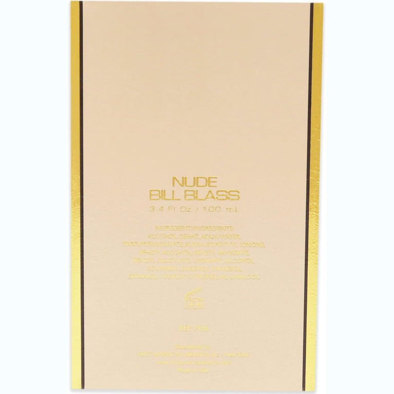 Nude Eau de Cologne 100ml by Bill Blass: Timeless Elegance