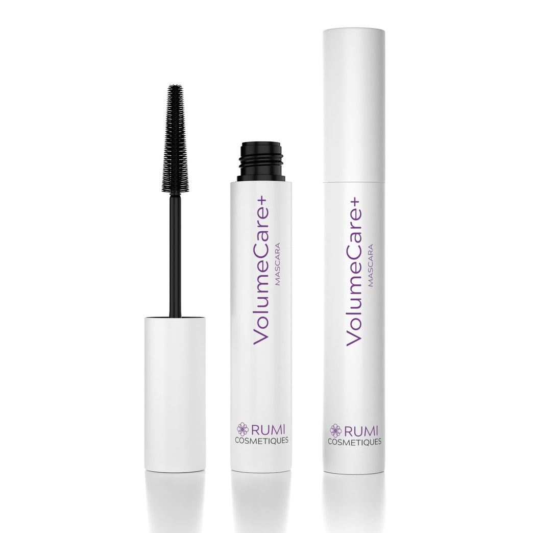 Rumi Cosmetiques SuperiorLength+ Mascara for Mature Women - Dual Action for Intense Length & Volume - Clump-Free with Longevity - Ideal for Sensitive Eyes (Authentic Black)