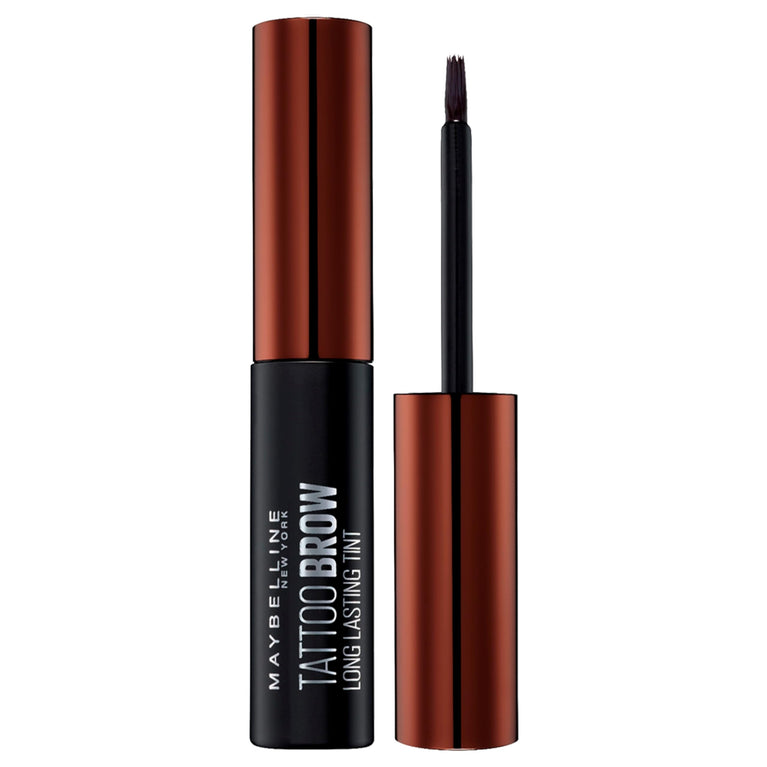 Maybelline New York Dark Brown Waterproof Eyebrow Gel Tint, Semi-Permanent Tattoo Brow Peel Off, Lasts Up to 72 Hours
