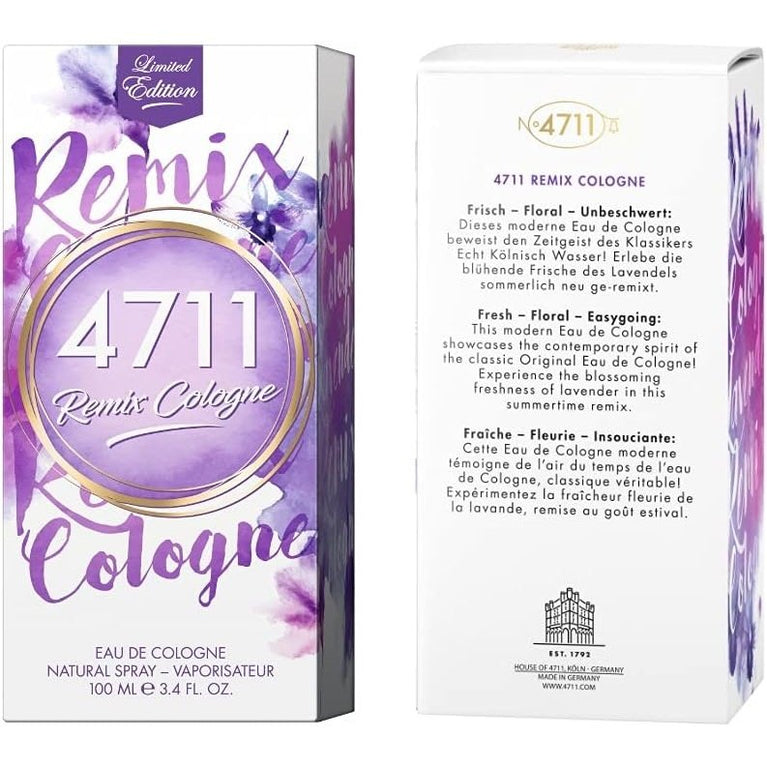 4711 Remix Lavender Cologne Eau De Cologne 100ml, 1 - Pack
